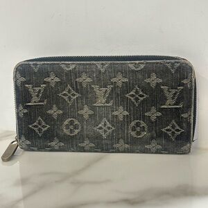 Louis Vuitton Denim Long Zippy Wallet
